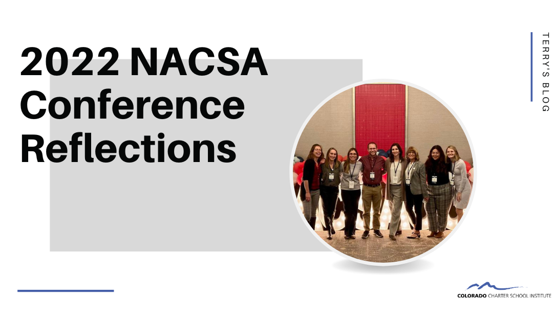 Image with the title 2022 NACSA Conference Reflections and photo of group of people