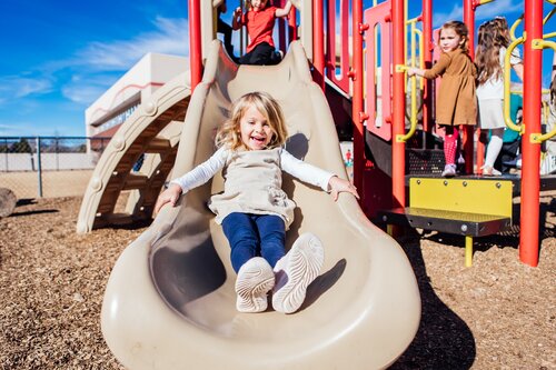 AXIS student on playground